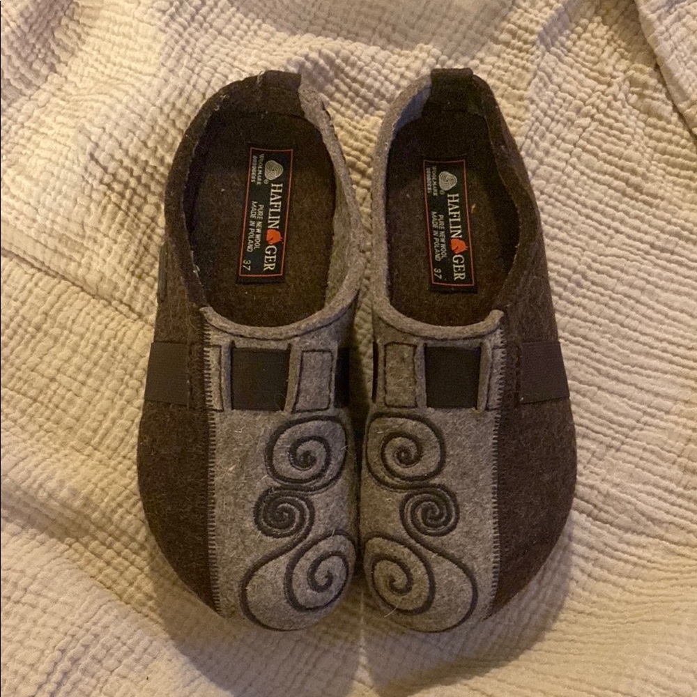 Haflinger Brown Wool Clog